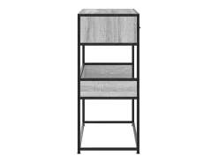 Mesa consola Sonoma gris 90x35x80 cm madera de ingeniería