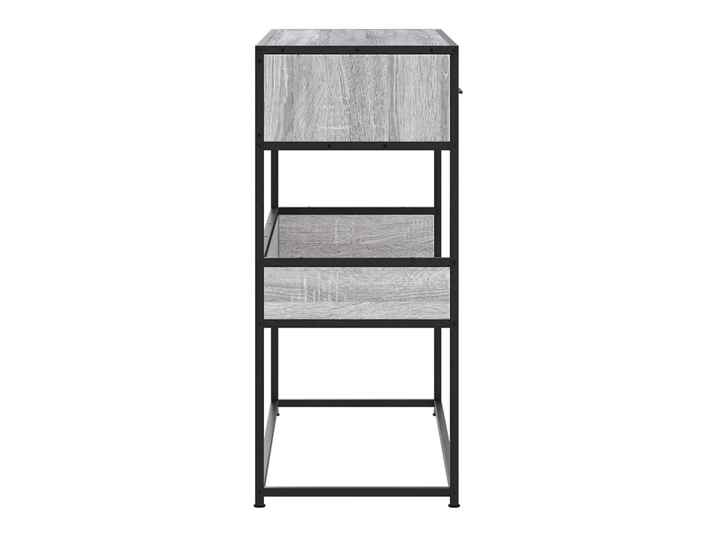 Mesa consola Sonoma gris 90x35x80 cm madera de ingeniería
