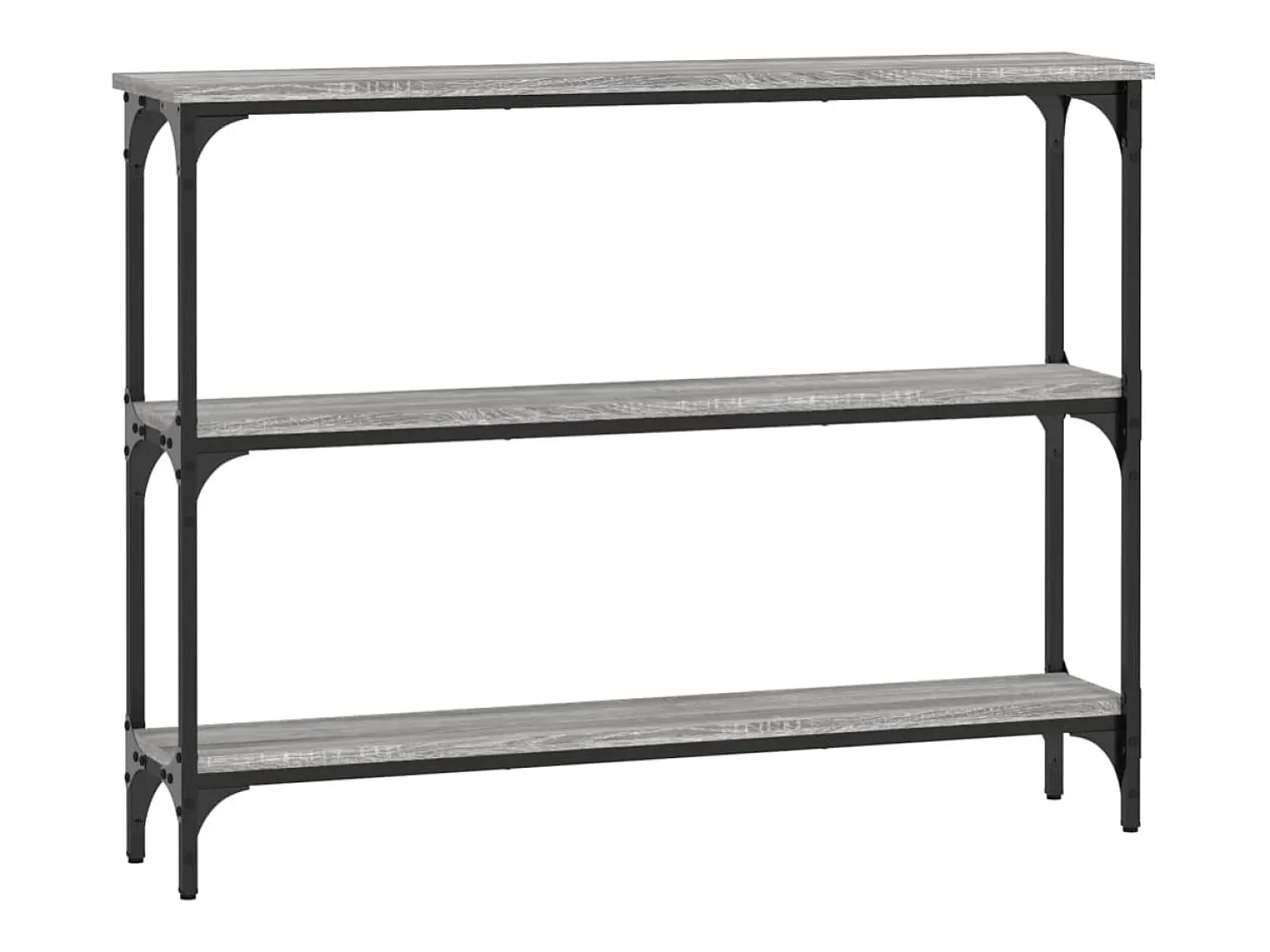 Mesa consola Sonoma gris 100x22,5x75 cm madera de ingeniería