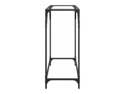Mesa consola superficie vidrio transparente acero 80x35x81 cm ES835629
