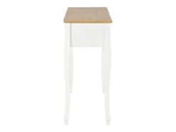 Mesa consola tocador con 3 cajones blancos