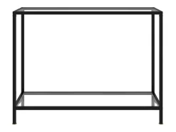 Mesa consola transparente 100x35x75 cm Cristal templado
