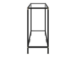 Mesa consola transparente 100x35x75 cm Cristal templado