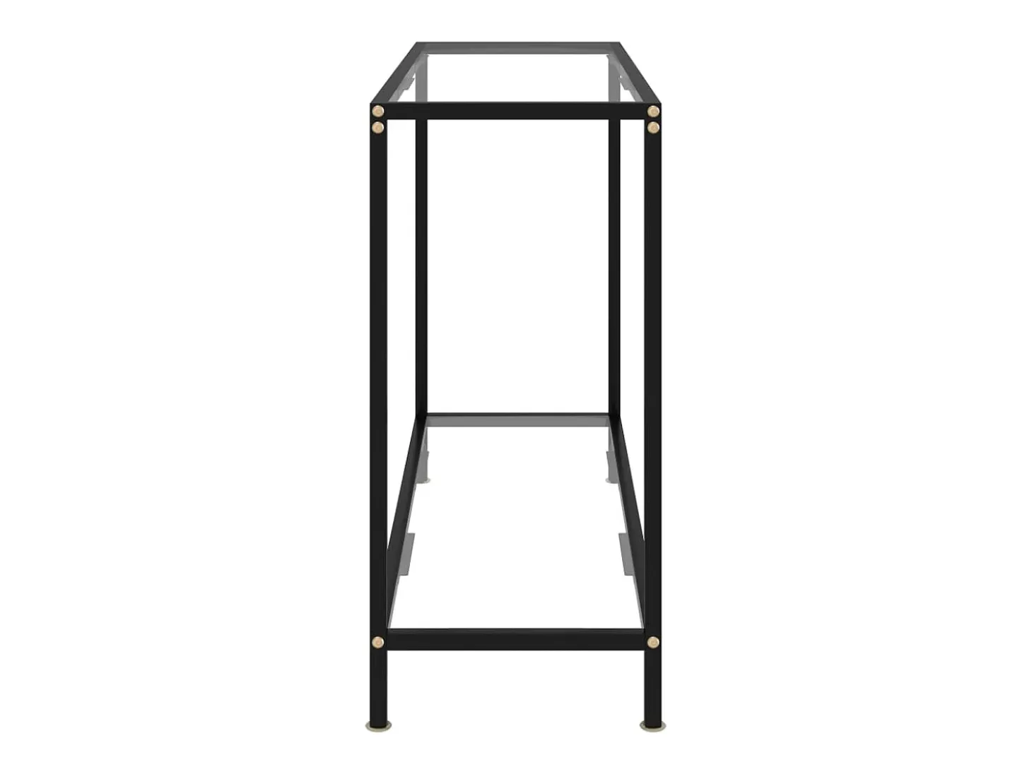 Mesa consola transparente 100x35x75 cm Cristal templado