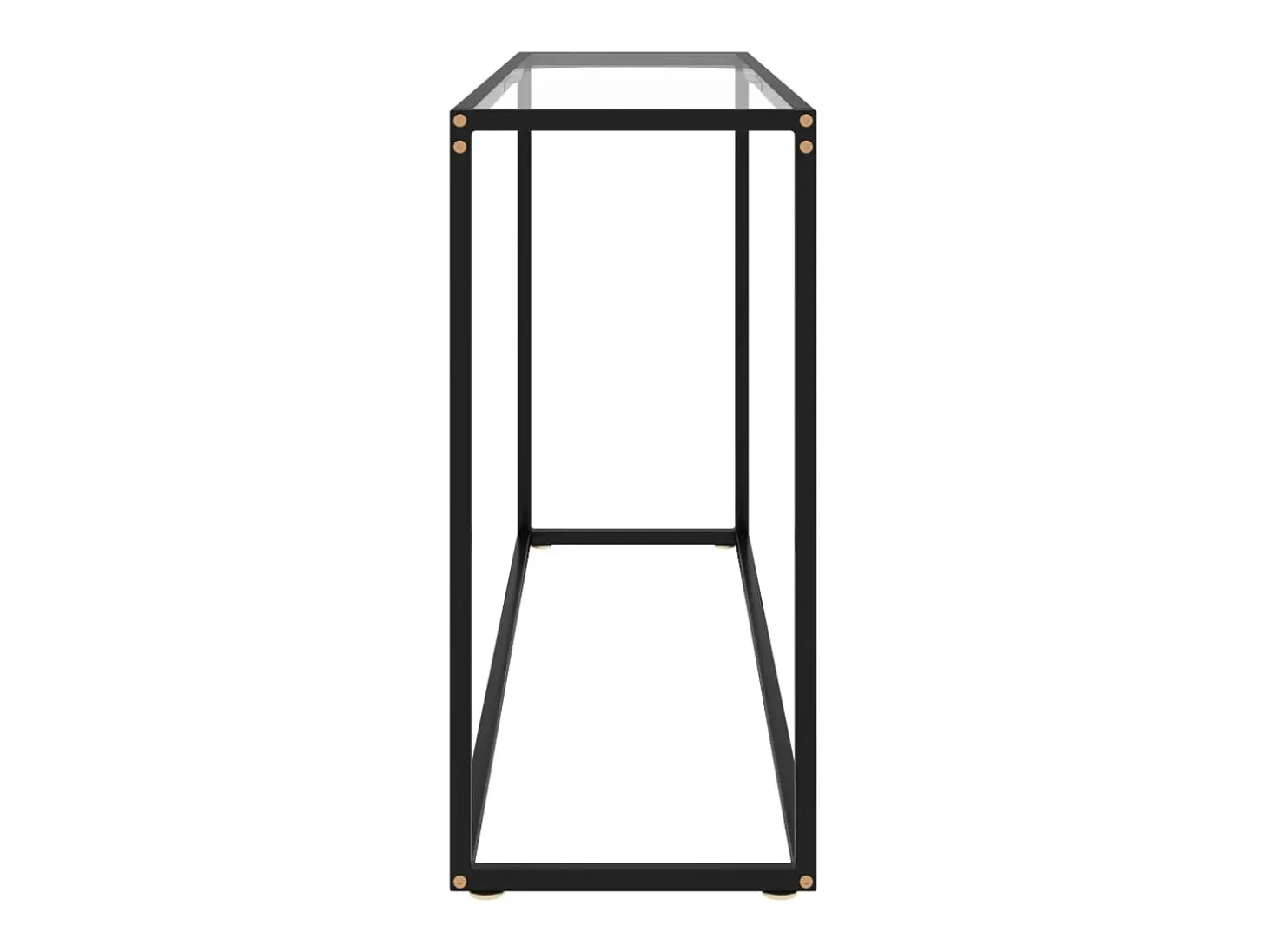 Mesa consola transparente 120x35x75 cm Cristal templado