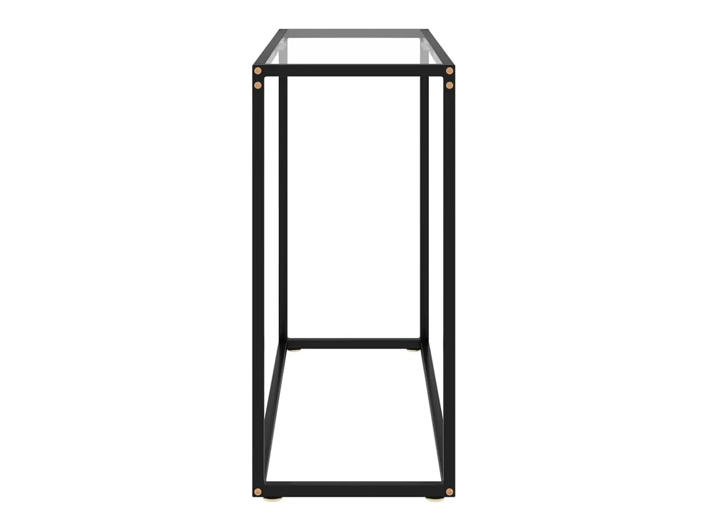 Mesa consola transparente 80x35x75 cm Cristal templado