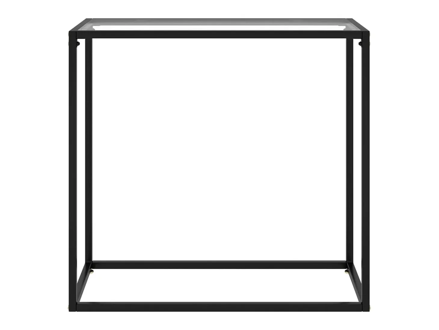 Mesa consola transparente 80x35x75 cm Cristal templado
