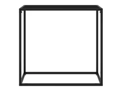 Mesa consola vidrio templado negro 80x35x75 cm ES125996