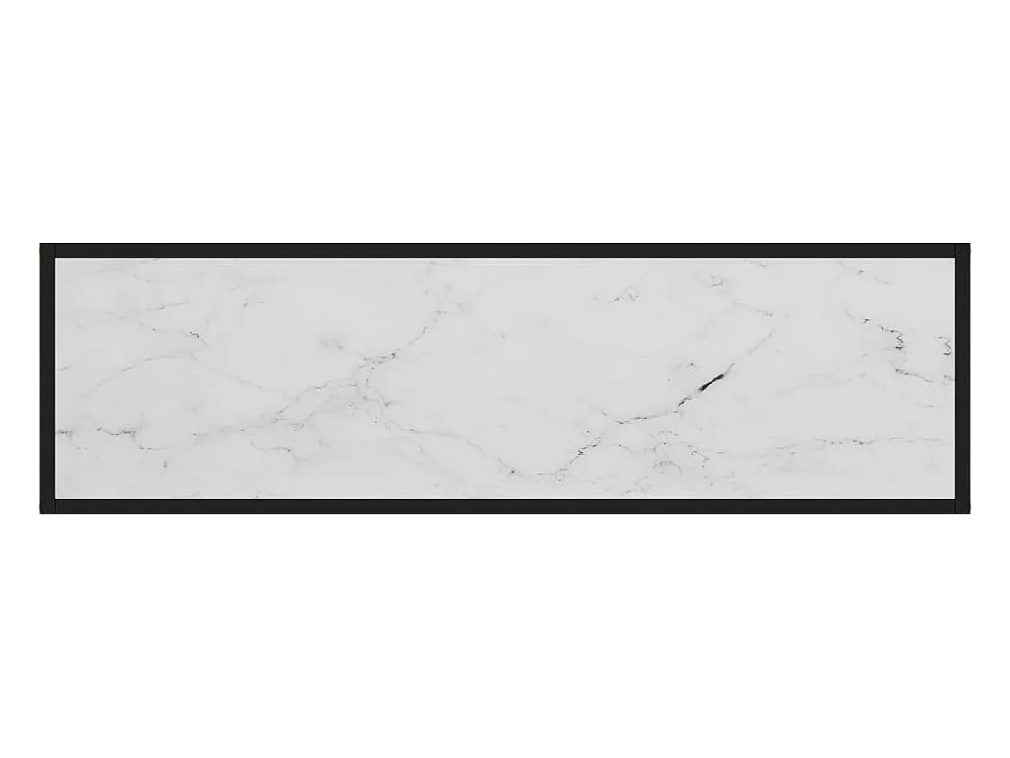 Mesa consola vidrio templado blanco 120x35x75 cm