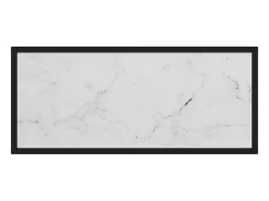 Mesa consola vidrio templado blanco 80x35x75 cm