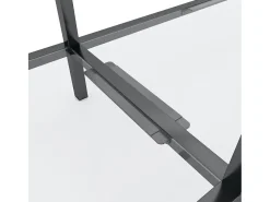 Mesa consola vidrio templado transparente 180x35x75,5 cm ES608920