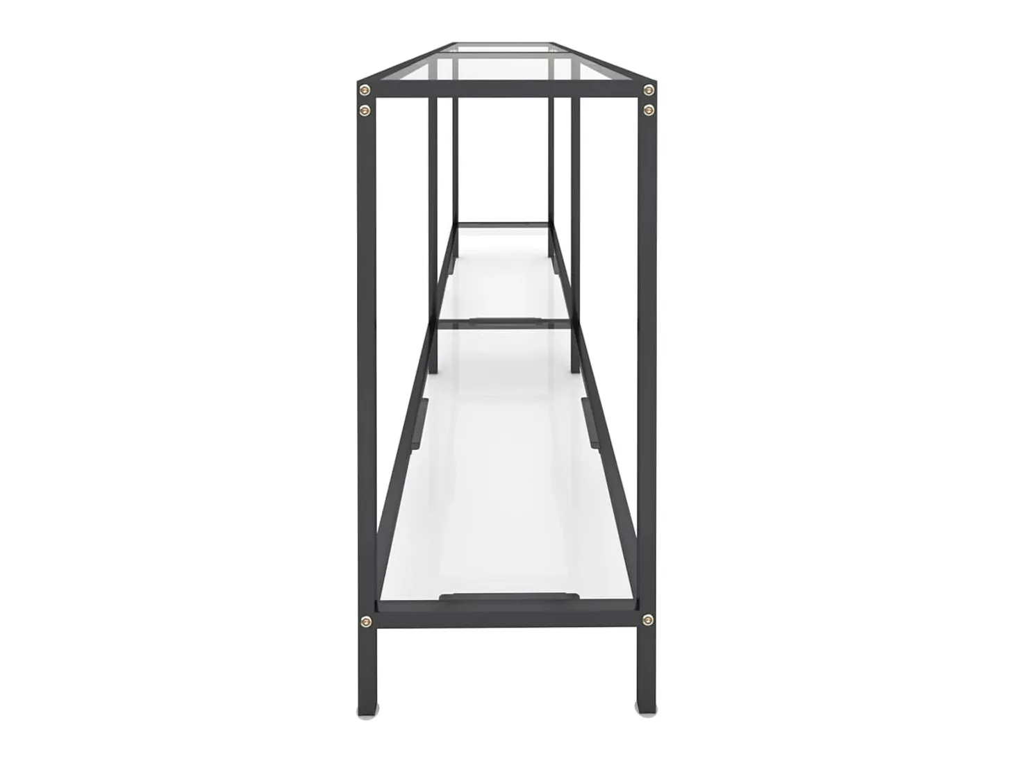Mesa consola vidrio templado transparente 180x35x75,5 cm ES608920