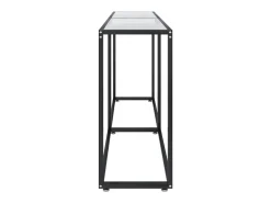 Mesa consola vidrio templado transparente 180x35x75,5 cm ES242305