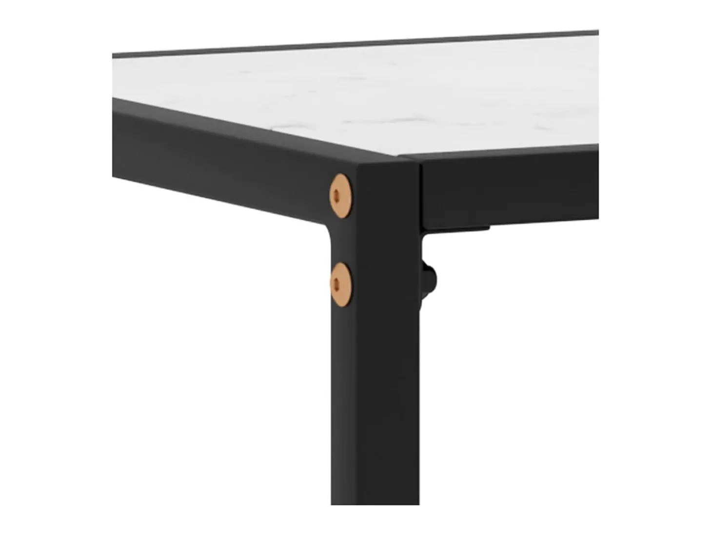 Mesa consola vidrio templado blanco 60x35x75 cm