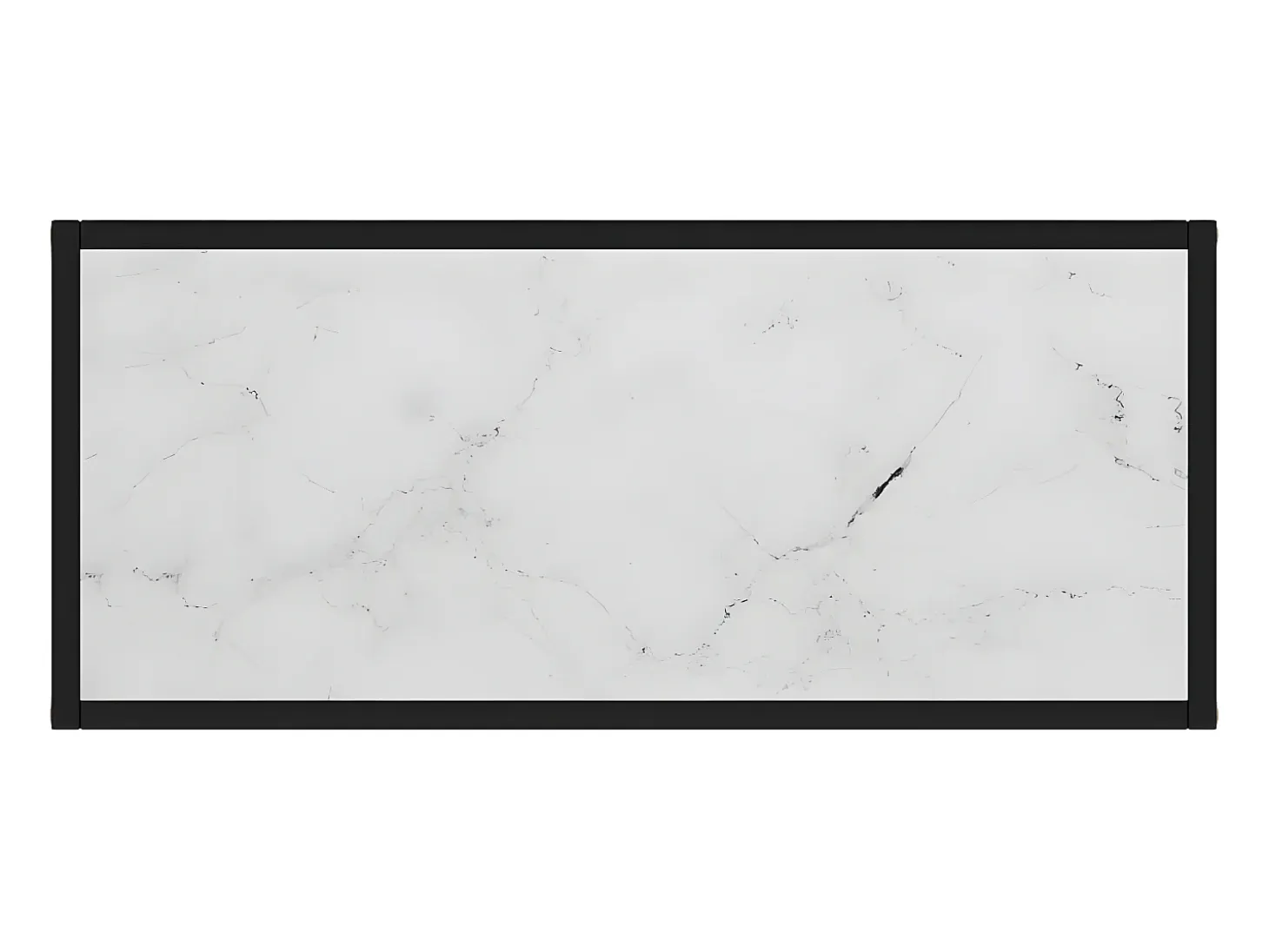 Mesa consola vidrio templado blanco 80x35x75 cm ES390120