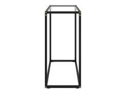Mesa consola vidrio templado transparente 80x35x75 cm ES953745