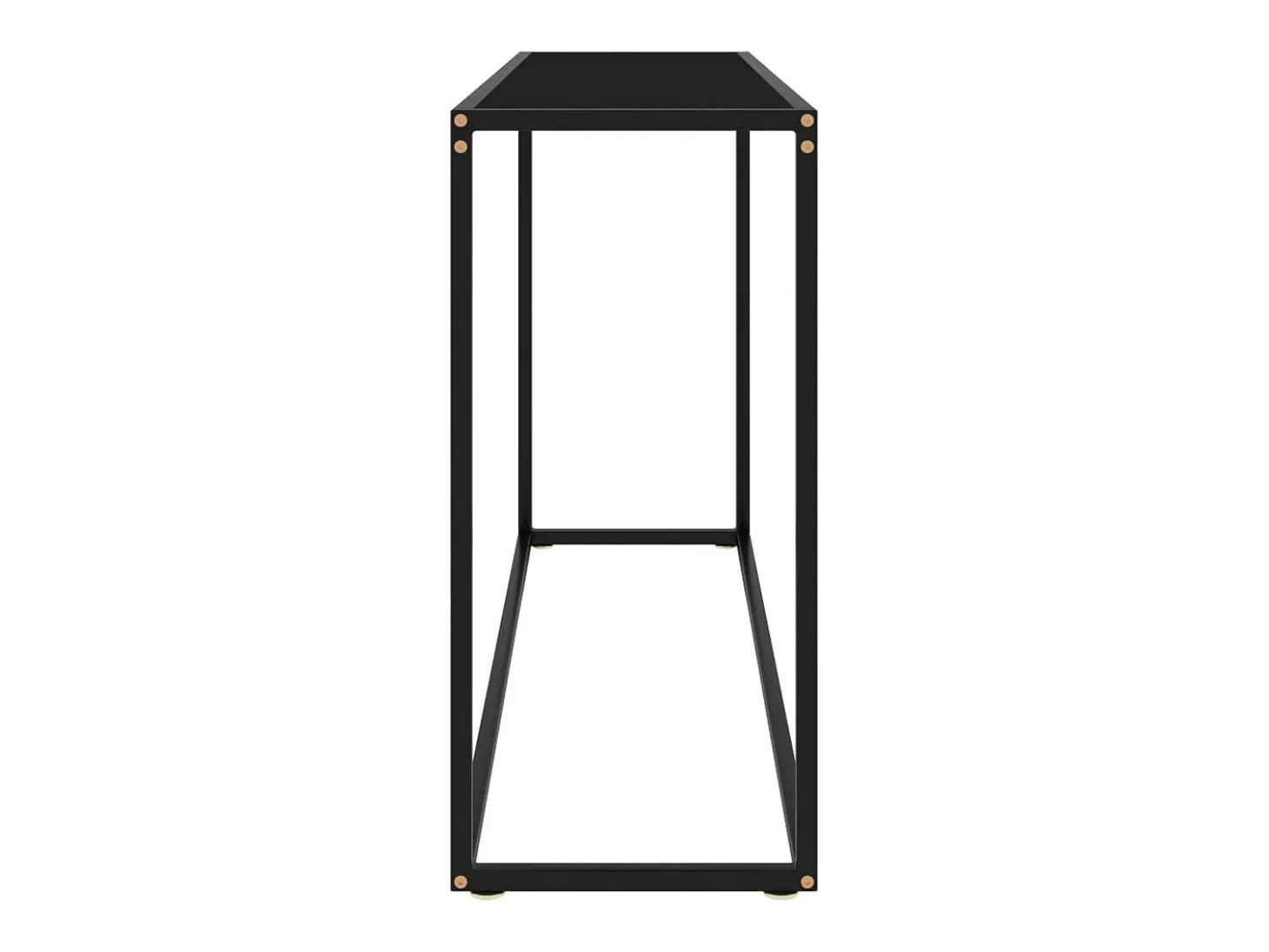Mesa consola vidrio templado negro 120x35x75 cm ES441307