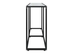 Mesa consola vidrio templado transparente 140x35x75,5cm