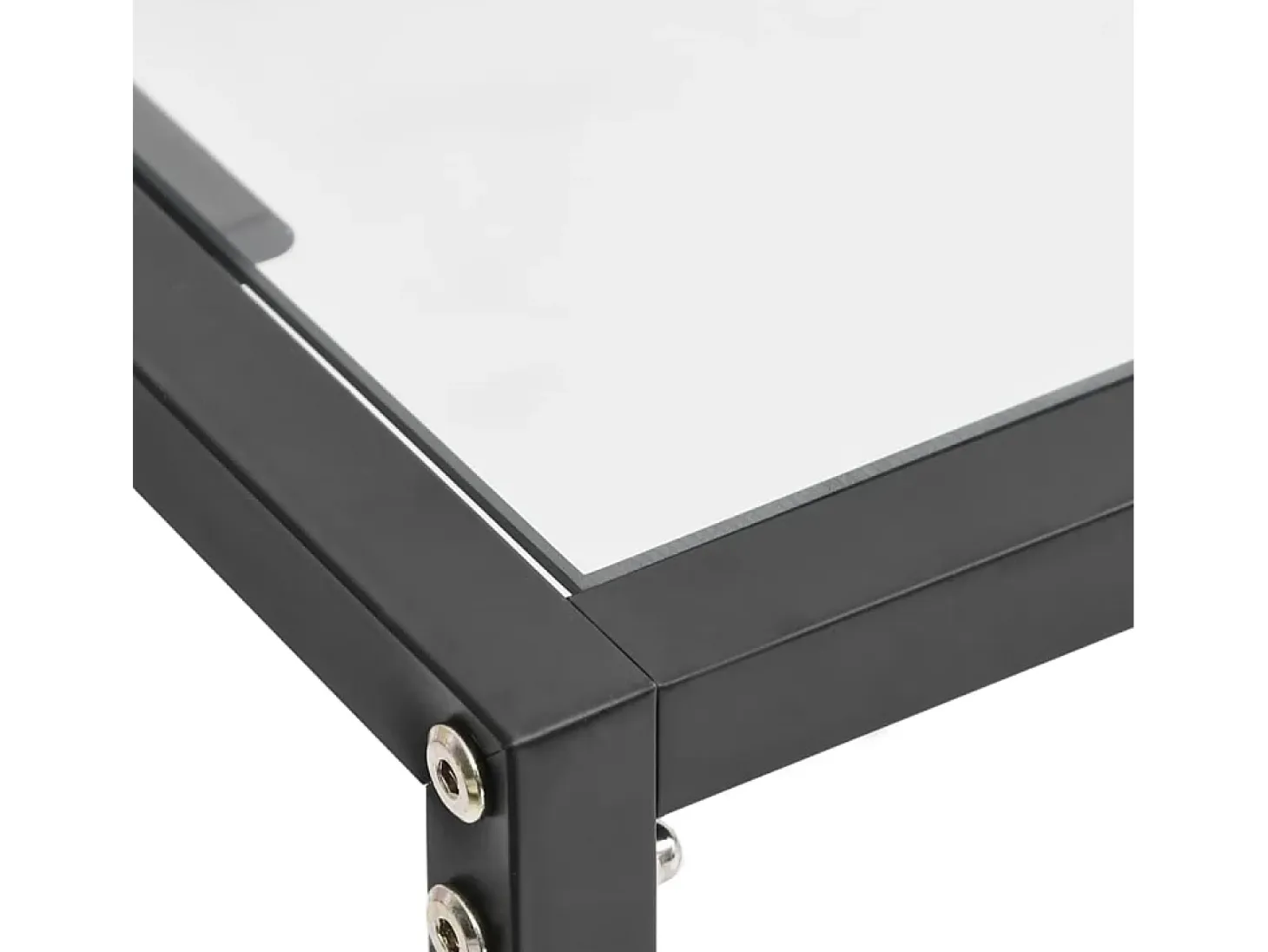 Mesa consola vidrio templado transparente 200x35x75,5 cm