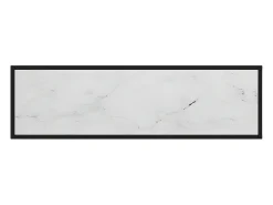 Mesa consola vidrio templado blanco 120x35x75 cm ES698716