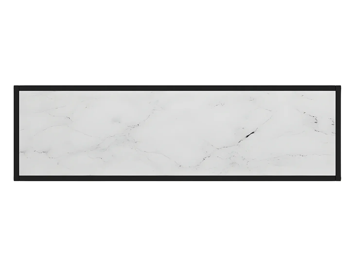 Mesa consola vidrio templado blanco 120x35x75 cm ES698716