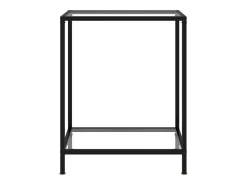 Mesa consola vidrio templado transparente 60x35x75 cm
