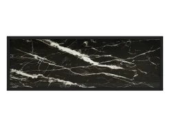 Mesa consola vidrio templado negro 100x35x75 cm