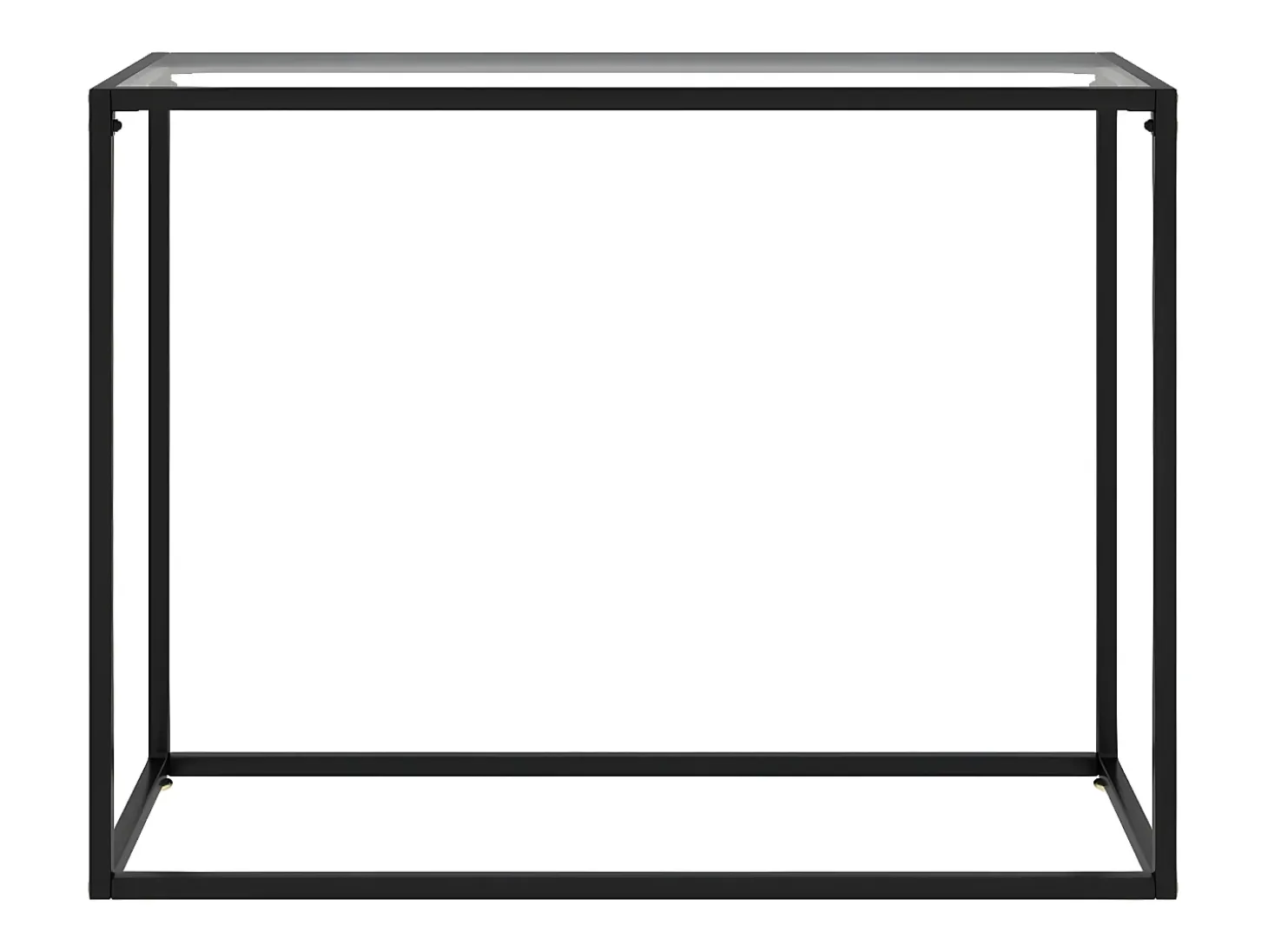 Mesa consola vidrio templado transparente 100x35x75 cm ES317823