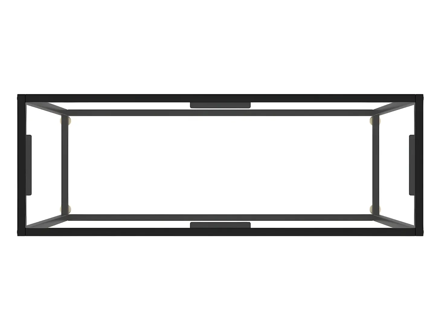 Mesa consola vidrio templado transparente 100x35x75 cm ES317823
