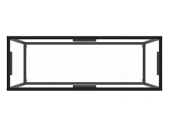 Mesa consola vidrio templado transparente 100x35x75 cm
