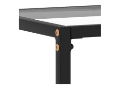 Mesa consola vidrio templado transparente 100x35x75 cm