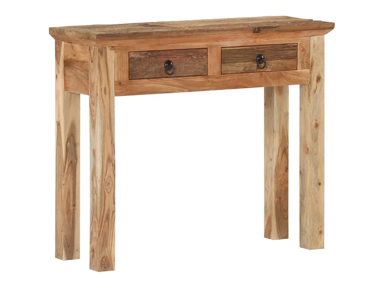 Mesa consola 90,5x30x75 cm Acacia y madera recuperada