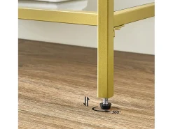 Mesa consola 130x30x73,3 cm dorado