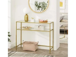 Mesa Consola 100x35x80 cm dorado
