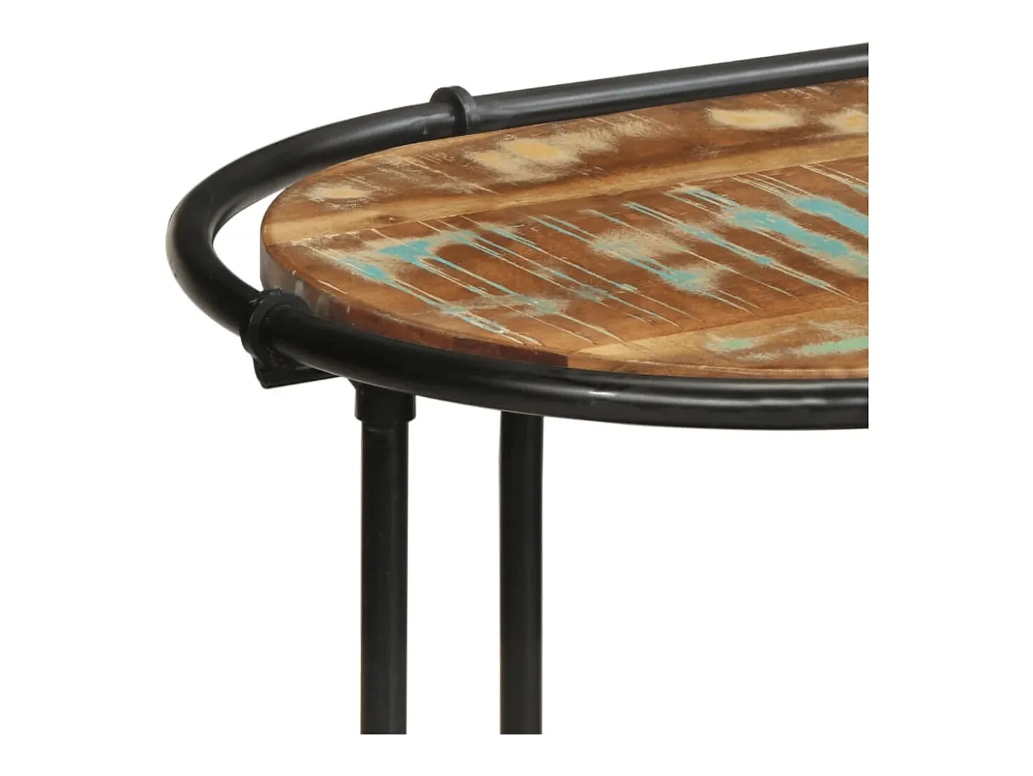 Mesa consola 110x42x76 cm madera maciza recuperada