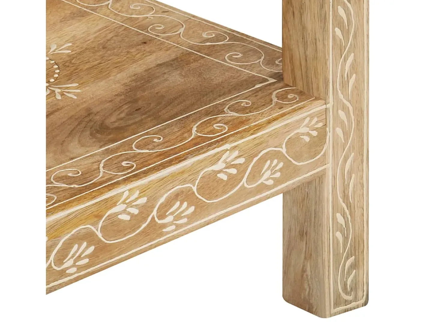 Mesa consola 80x35x74 cm Madera maciza de mango