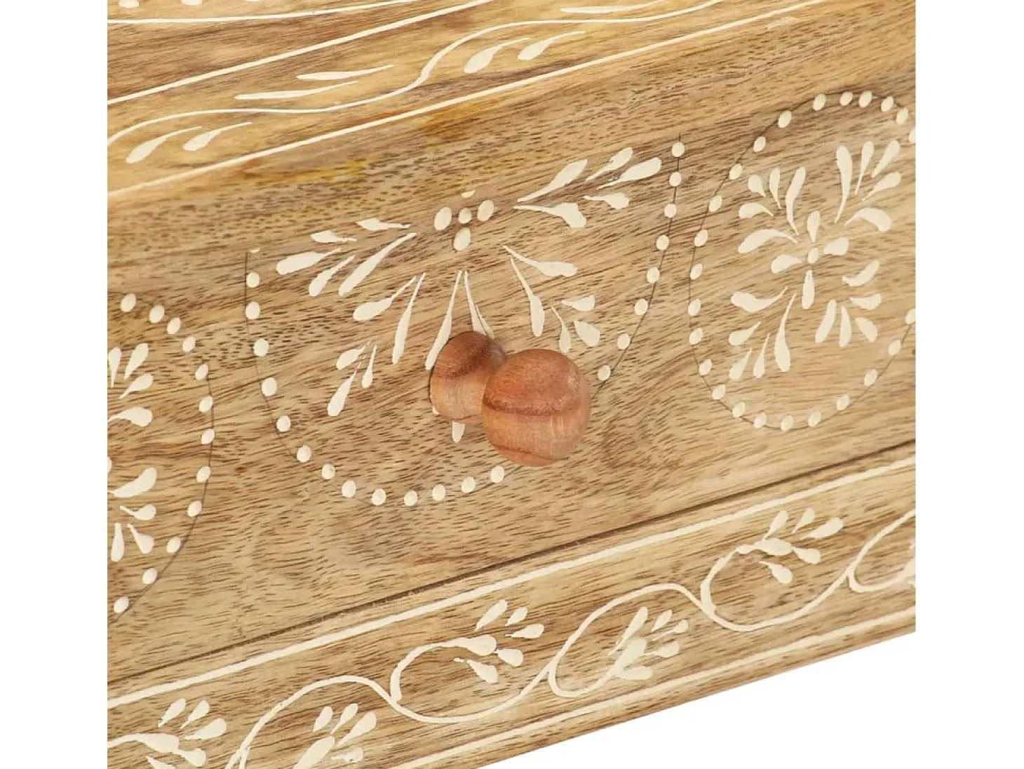 Mesa consola 80x35x74 cm Madera maciza de mango