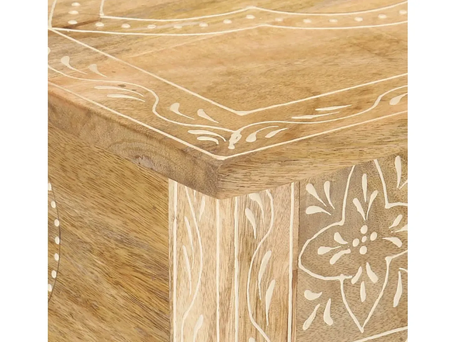 Mesa consola 80x35x74 cm Madera maciza de mango