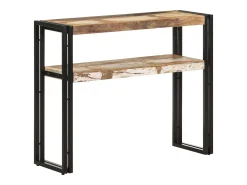 Mesa consola 90x30x75 cm Madera maciza recuperada