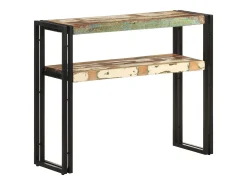 Mesa consola 90x30x75 cm Madera maciza recuperada