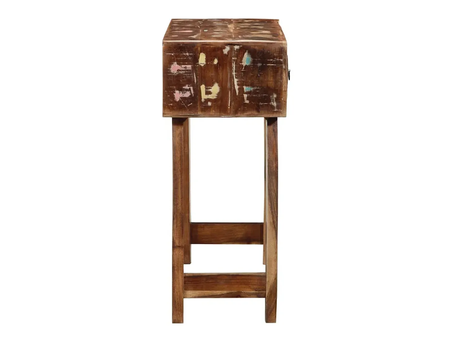 Mesa consola 90x32x75 cm madera maciza recuperada