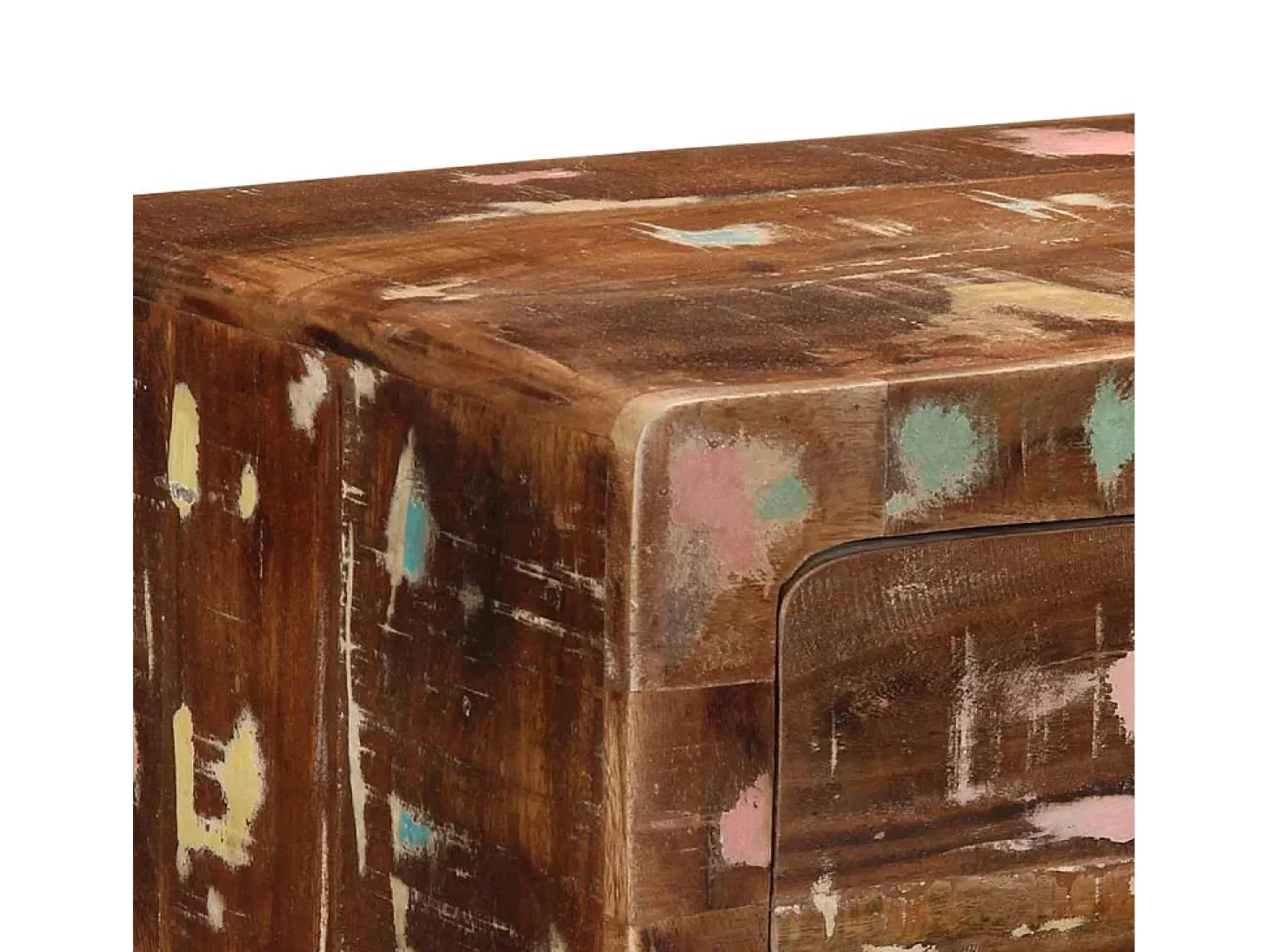 Mesa consola 90x32x75 cm madera maciza recuperada