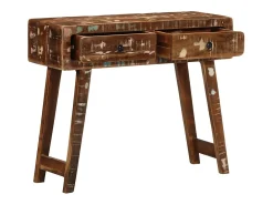 Mesa consola 90x32x75 cm madera maciza recuperada