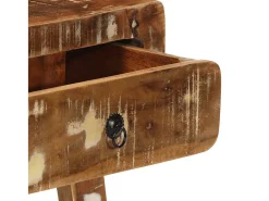 Mesa consola 90x32x75 cm madera maciza recuperada