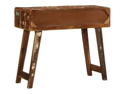 Mesa consola 90x32x75 cm madera maciza recuperada