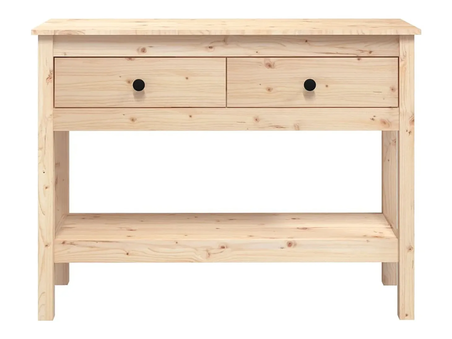 Mesa consola 100x35x75 cm Madera maciza de pino