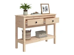 Mesa consola 100x35x75 cm Madera maciza de pino