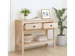 Mesa consola 100x35x75 cm Madera maciza de pino