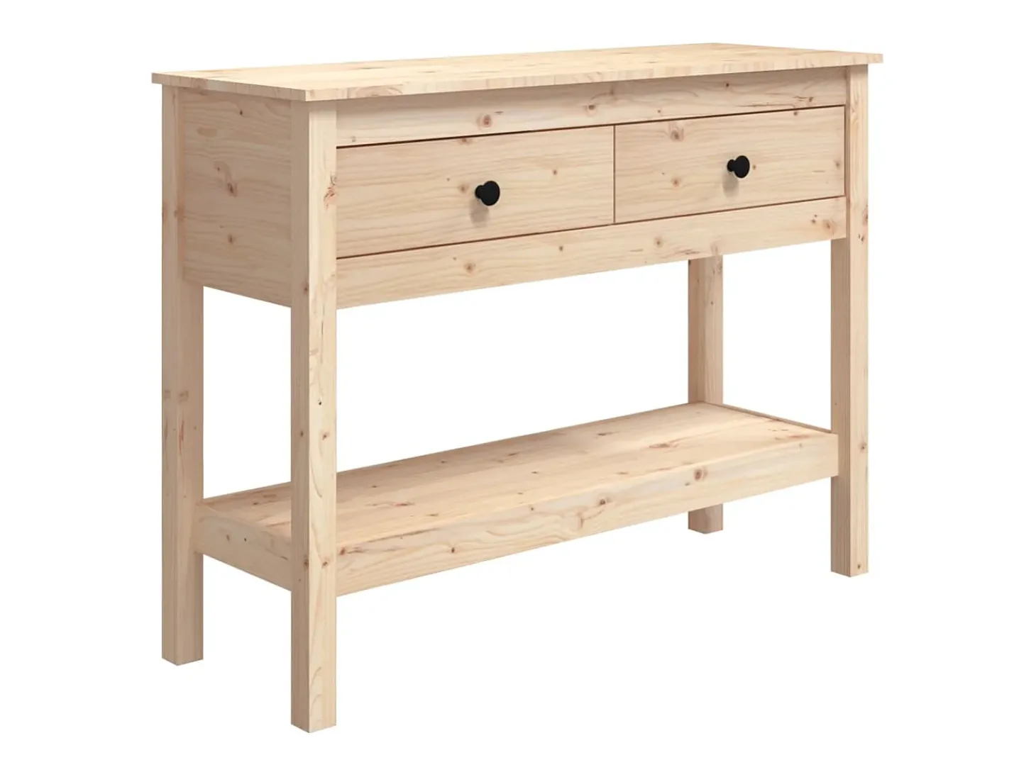 Mesa consola 100x35x75 cm Madera maciza de pino