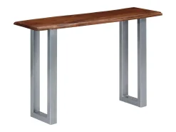 Mesa consola 115x35x76 cm Madera maciza de acacia y hierro
